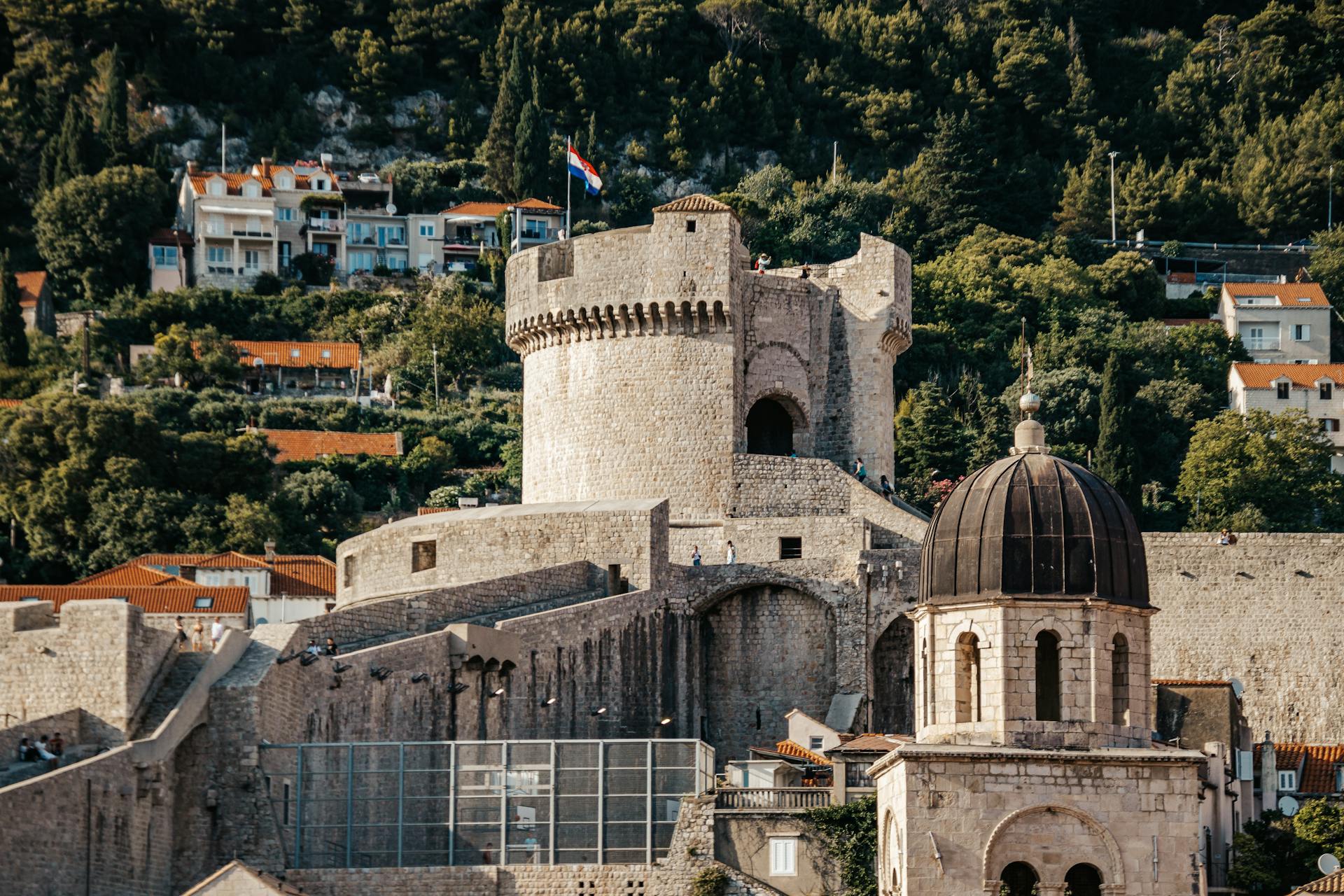 Dubrovnik fortress walls and tower