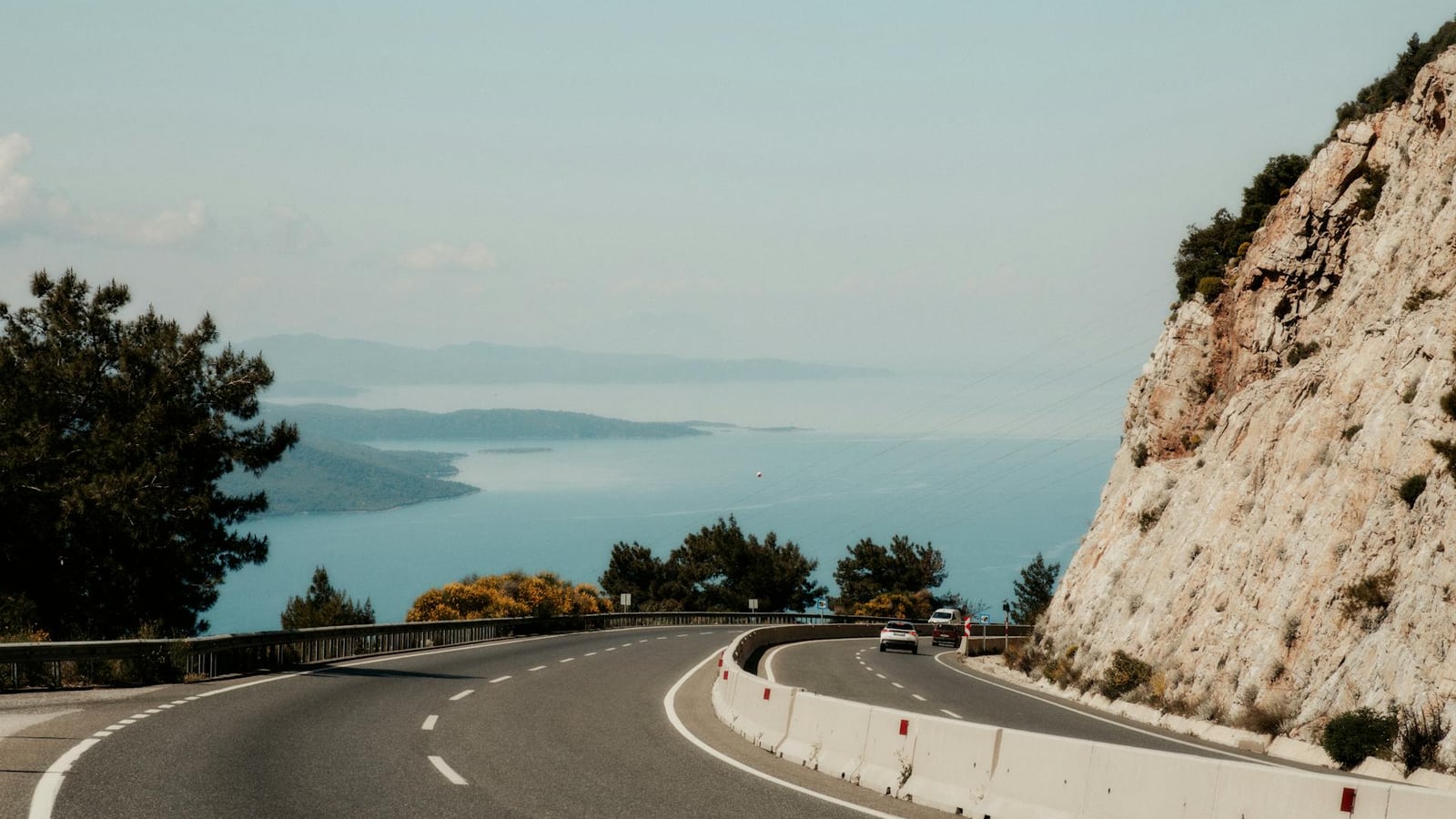 Road from Podgorica toward the coast