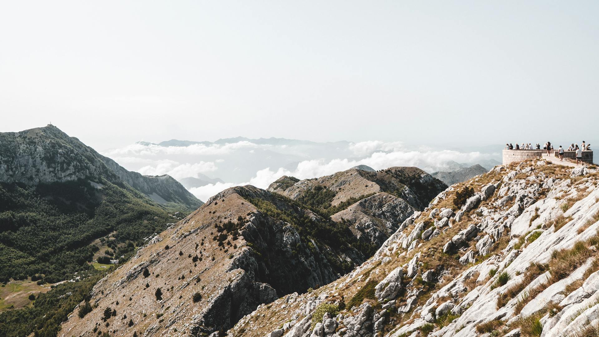 Lovćen National Park viewpoint above the clouds